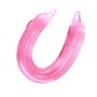 Dildo podwójne Baile Double Dolphin giętkie różowe - 7