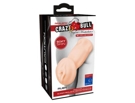 Realistyczna wagina masturbator Crazy Bull Ruby z wibracją - 9