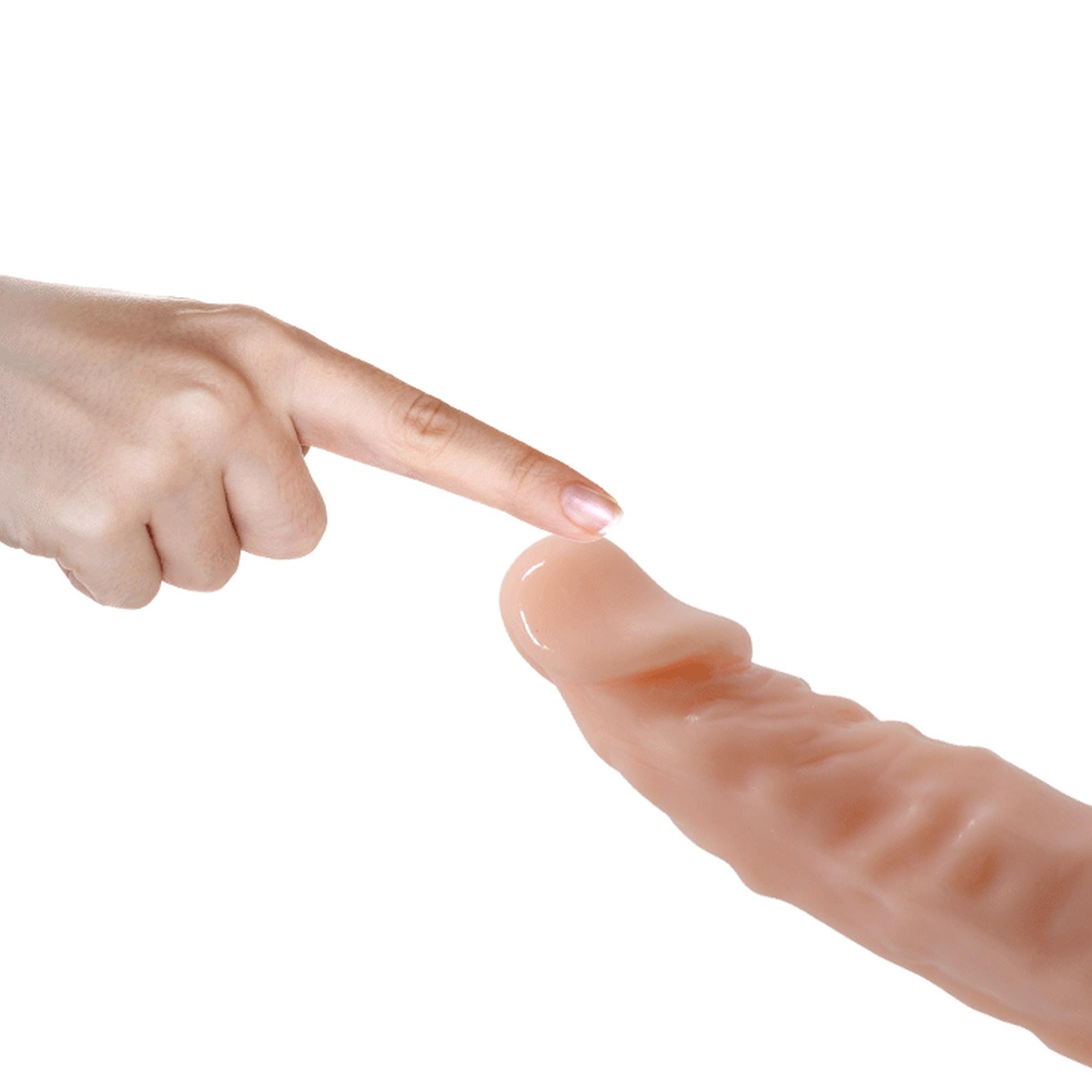 strap-on uprząż z otworem i dodatkowym dildo penis