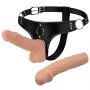 Regulowana uprząż z dwoma realistycznymi dildami Baile Jessica 20cm 13cm - 2