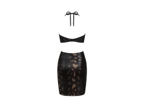 Sukienka Obsessive Vivianty M/L błyszcząca z wycięciami - 6