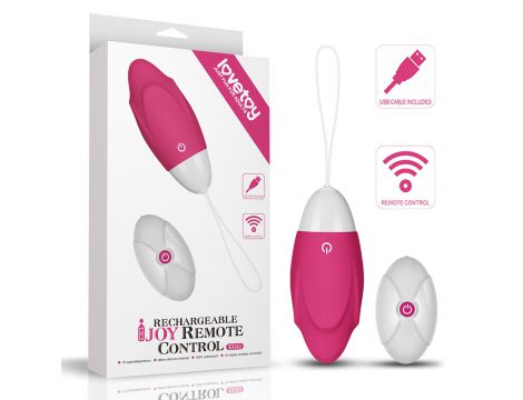 Jajko wibrujące iJoy bezprzewodowe zdalnie sterowane Lovetoy ładowane 9cm - 4