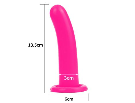 Dildo analne silikonowe Lovetoy Holy Dong Medium różowe 14 cm - 8