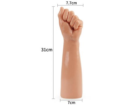 Realistyczne dildo pięść Lovetoy 30 cm - 5