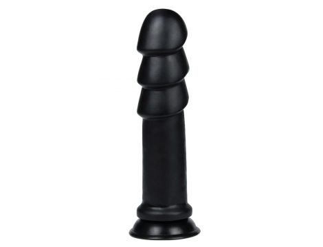 Gigantyczne dildo analne Lovetoy karbowane 28.5 cm - 3