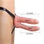 Podwójny strap on wydrążony Lovetoy 18 cm - 3
