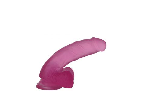 Dildo żelowe Lovetoy realistyczne różowe 17 cm z przyssawką - 4
