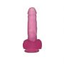 Dildo żelowe Lovetoy realistyczne różowe 17 cm z przyssawką - 6