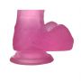 Dildo żelowe Lovetoy realistyczne różowe 17 cm z przyssawką - 7