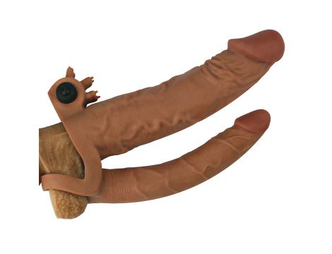Wibrująca podwójna przedłużka Lovetoy 19.8 cm - 2
