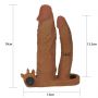Wibrująca podwójna przedłużka Lovetoy 19.8 cm - 7