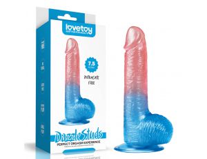Realistyczne dildo Lovetoy TPE 19 cm z przyssawką