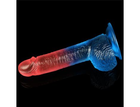 Realistyczne dildo Lovetoy TPE 19 cm z przyssawką - 5