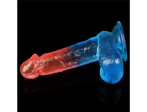Dildo realistyczne Lovetoy Dazzle Studs zakrzywione 19 cm - 3