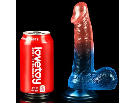 Dildo realistyczne Lovetoy Dazzle Studs zakrzywione 19 cm - 7