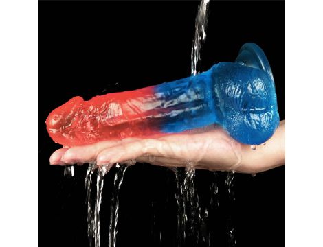 Dildo realistyczne Lovetoy Dazzle Studs zakrzywione 19 cm - 8