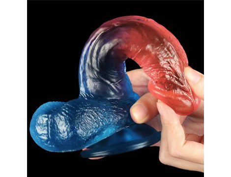 Dildo realistyczne Lovetoy Dazzle Studs zakrzywione 19 cm - 9