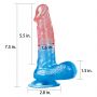 Dildo realistyczne Lovetoy Dazzle Studs zakrzywione 19 cm - 3