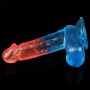 Dildo realistyczne Lovetoy Dazzle Studs zakrzywione 19 cm - 4