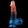 Dildo realistyczne Lovetoy Dazzle Studs zakrzywione 19 cm - 11