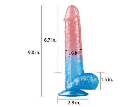 Dildo realistyczne Lovetoy z przyssawką 23 cm - 2