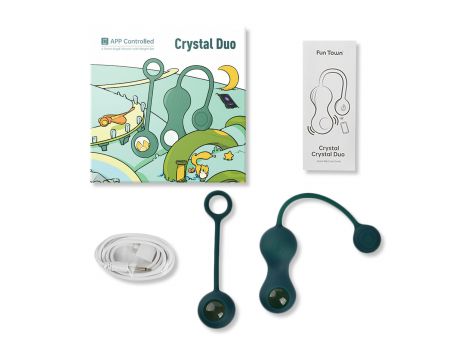 Kulki Kegla Magic Motion Crystal Duo z aplikacją i ciężarkami - 2