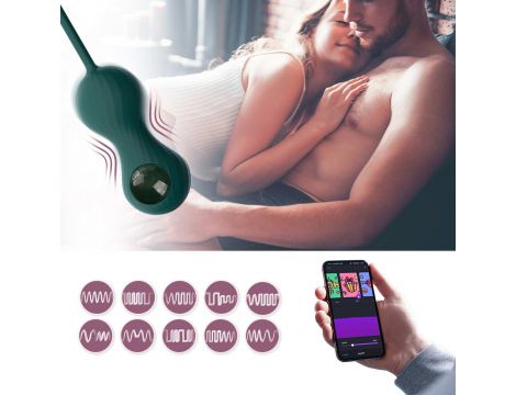 Kulki Kegla Magic Motion Crystal Duo z aplikacją i ciężarkami - 5