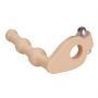 Pierścień erekcyjny z wibratorem i miękkim dildem 15cm Lovetoy wodoodporny - 6