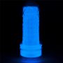 Masturbator żebrowany Lumino Play Lovetoy biały świecący 20 cm - 3