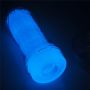 Masturbator żebrowany Lumino Play Lovetoy biały świecący 20 cm - 7