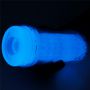 Masturbator żebrowany Lumino Play Lovetoy biały świecący 20 cm - 8