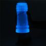 Masturbator żebrowany Lumino Play Lovetoy biały świecący 20 cm - 10