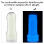 Masturbator żebrowany Lumino Play Lovetoy biały świecący 20 cm - 14