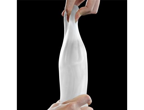 Masturbator Lovetoy Giant Egg Climax Spirals przezroczysty TPE 13 cm - 4