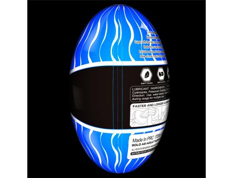 Masturbator Lovetoy Giant Egg Climax Spirals przezroczysty TPE 13 cm - 17