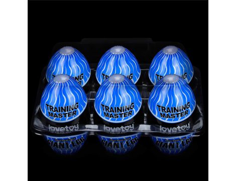 Masturbator Lovetoy Giant Egg Climax Spirals przezroczysty TPE 13 cm - 20