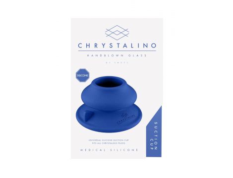 Podstawa z przyssawką silikonowa Chrystalino niebieska