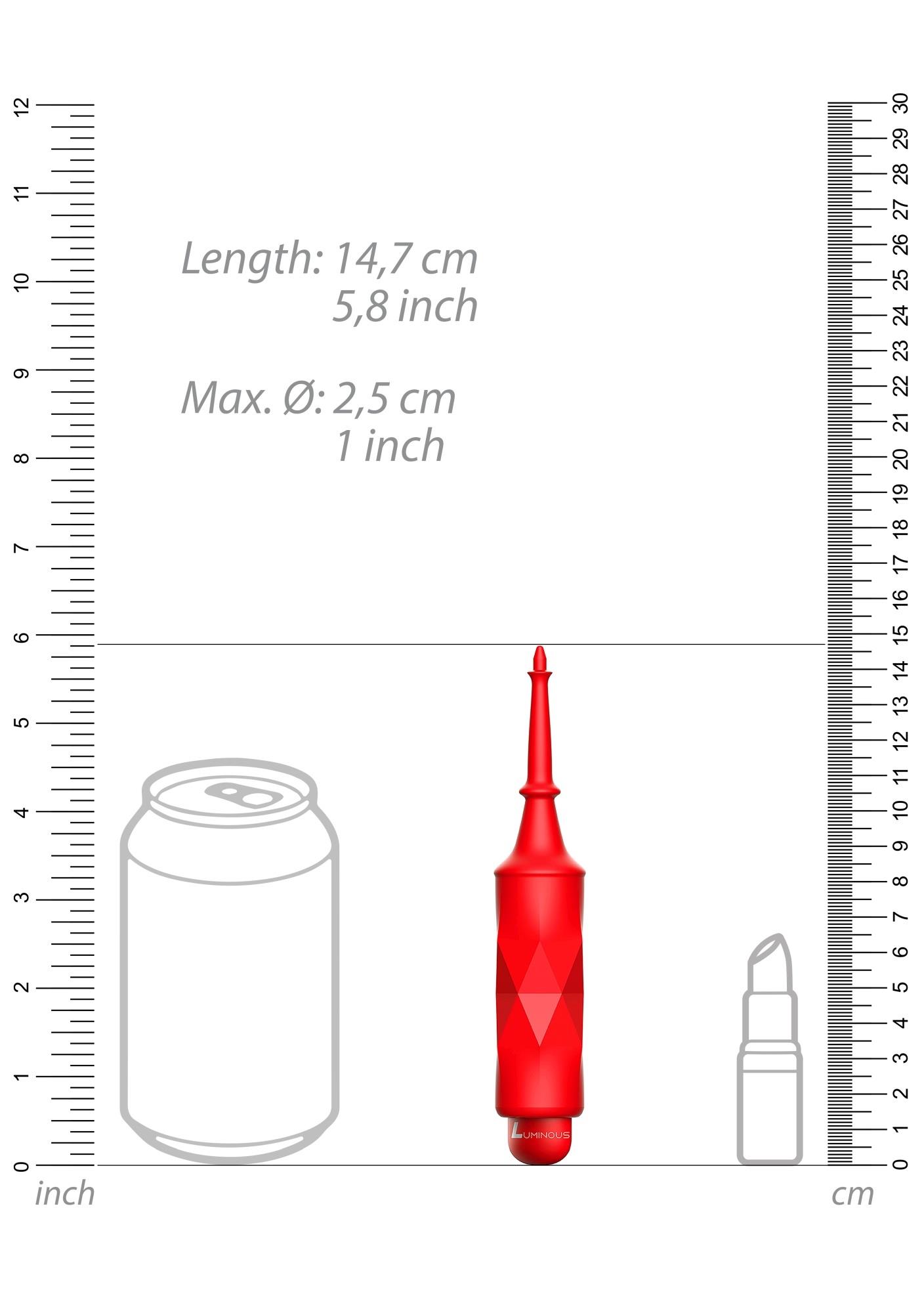 wibrator pociskowy 10 trybów długa wąska końcówka
