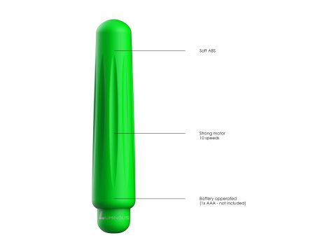 Wibrator pociskowy Luminous zielony 10 prędkości - 5