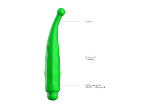 Wibrator pociskowy Lyra Luminous zielony 10 prędkości - 4