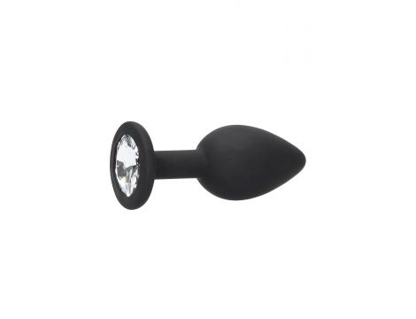 Korek analny silikonowy z odpinanym diamentem Ouch! - 5