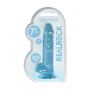 Dildo realistyczne z jądrami RealRock Crystal Clear 19 cm - 2