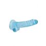 Dildo realistyczne z jądrami RealRock Crystal Clear 19 cm - 4