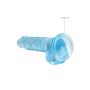 Dildo realistyczne z jądrami RealRock Crystal Clear 19 cm - 6