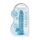 Dildo realistyczne z jądrami RealRock Crystal Clear 19 cm