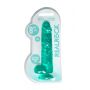Dildo realistyczne z jądrami RealRock Crystal Clear 21 cm - 2