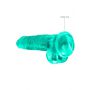 Dildo realistyczne z jądrami RealRock Crystal Clear 21 cm - 7