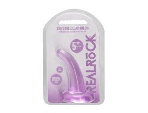 Dildo z przyssawką RealRock Crystal Clear przezroczyste 11 cm