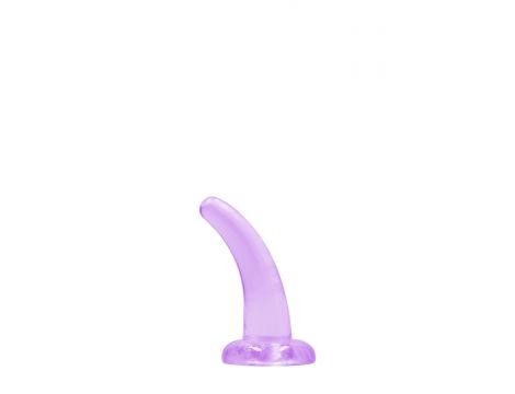 Dildo z przyssawką RealRock Crystal Clear przezroczyste 11 cm - 2