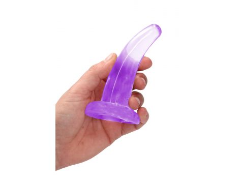 Dildo z przyssawką RealRock Crystal Clear przezroczyste 11 cm - 3